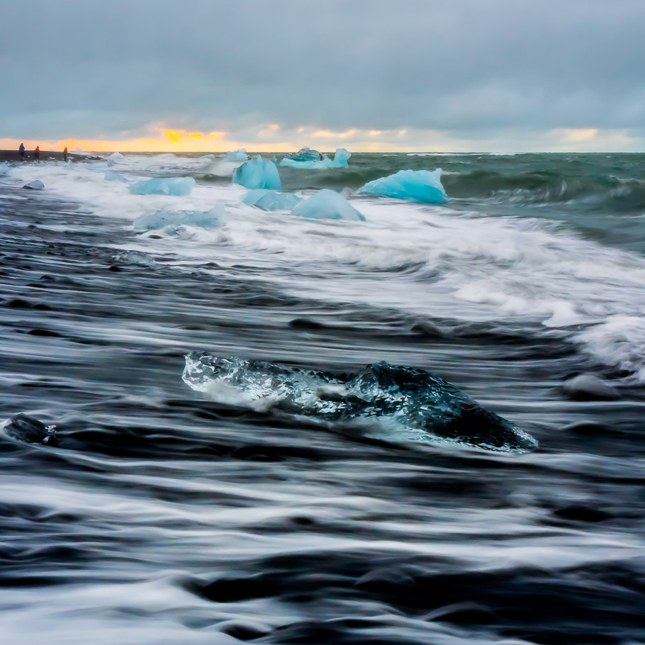 Harsh Elements at Ice Beach