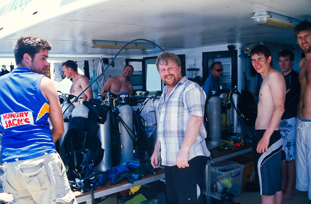 The Team on the Dive Deck
