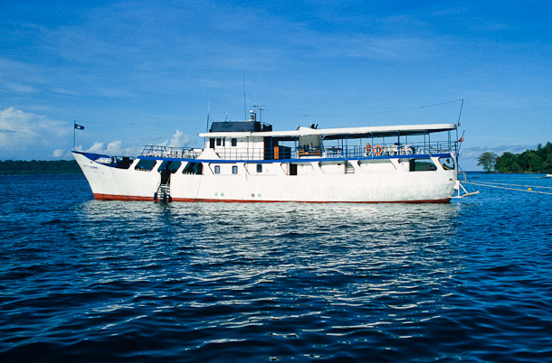 Our expedition boat -Spirit of the Solomons